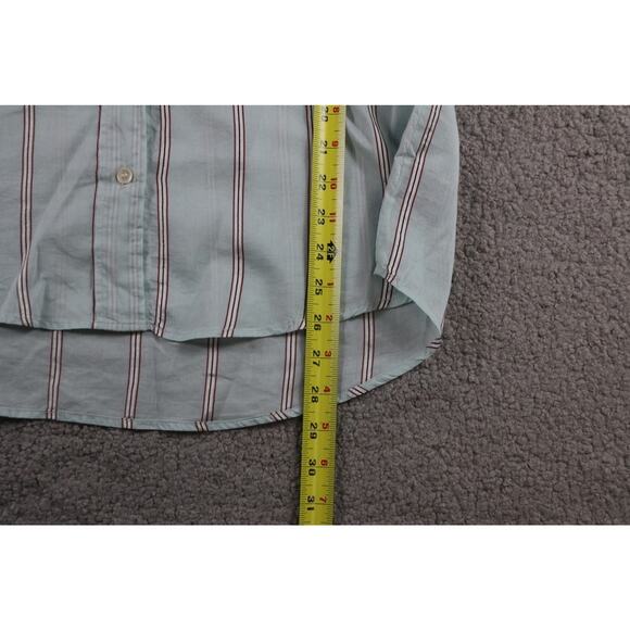 Isabel Marantz Etoile Shirt 40 Blue Multi Striped Satchell Cotton Silk Blend - Picture 8 of 11